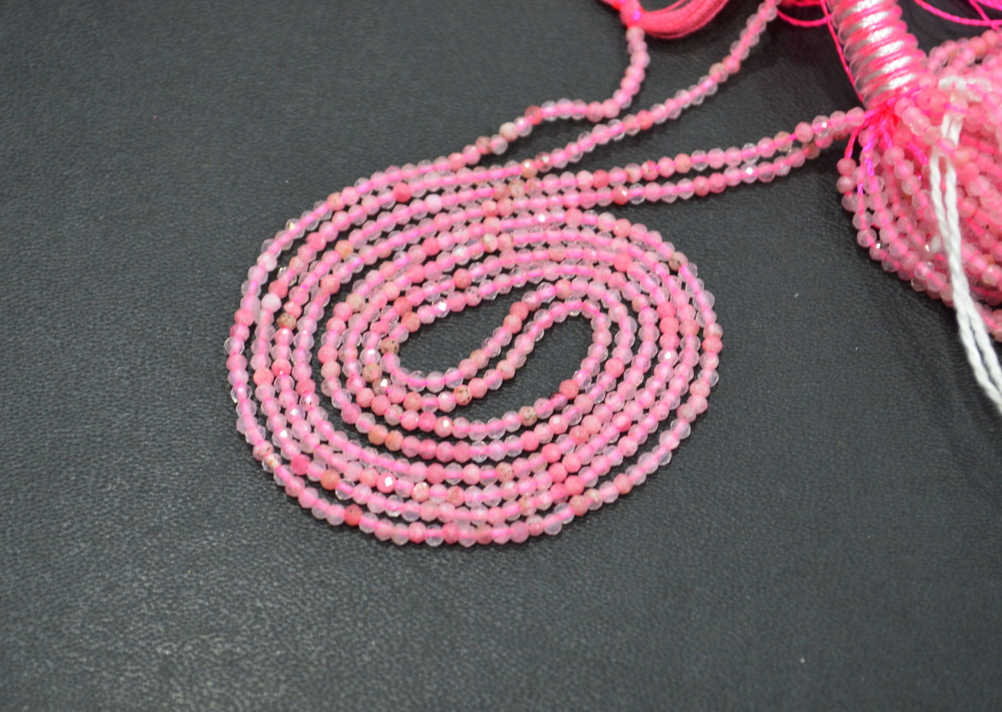 Cherry Blossom Quartz Faceted Round Shape Beads , Sold By Strand , 15.50 Inches , 2 mm , 32595