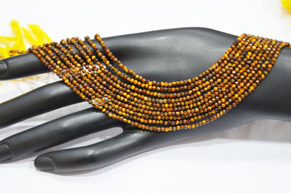 Tiger Eye Round Shape Beads , 15.50 Inches , 2.25 mm , 32598