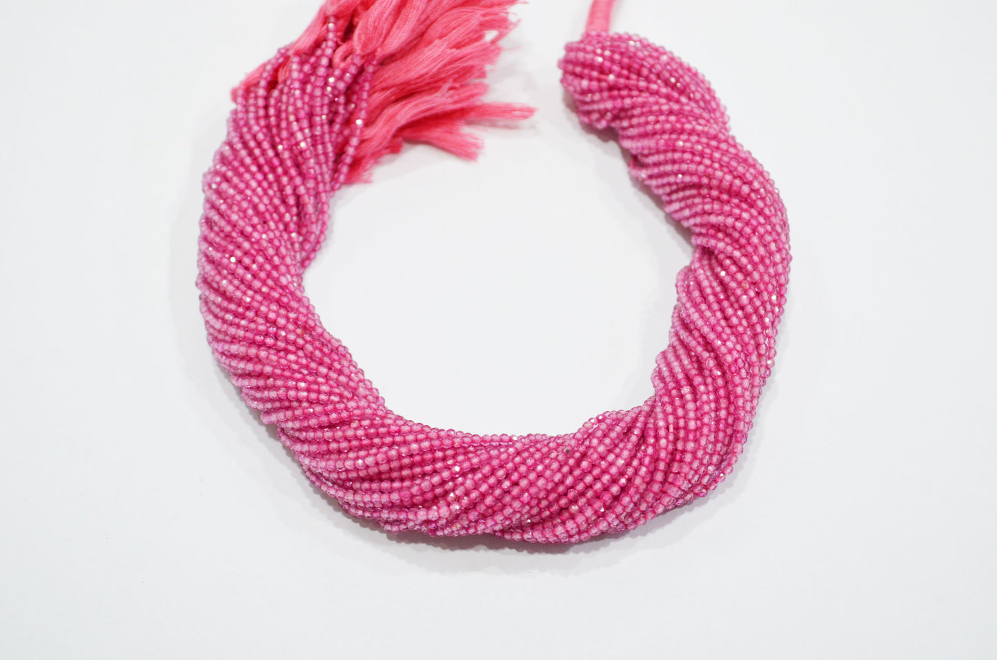 Pink Topaz Coated Round Shape Beads , Mystic Pink Topaz Faceted Round Shape Beads , Sold By Strand , 12.50 Inches , 2.25 mm , 32599