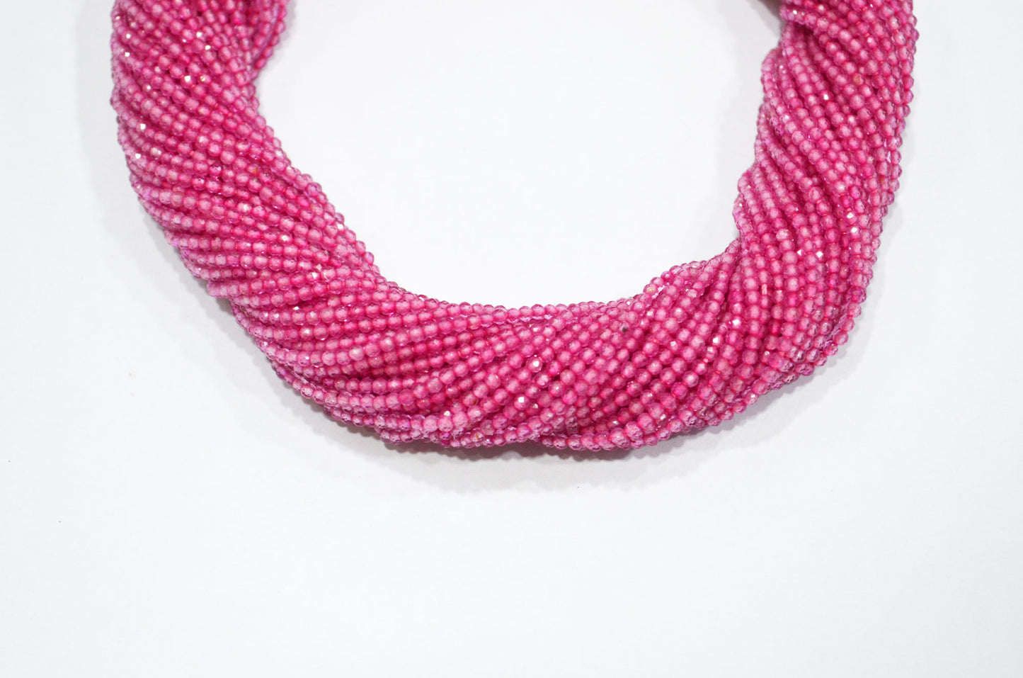 Pink Topaz Coated Round Shape Beads , Mystic Pink Topaz Faceted Round Shape Beads , Sold By Strand , 12.50 Inches , 2.25 mm , 32599