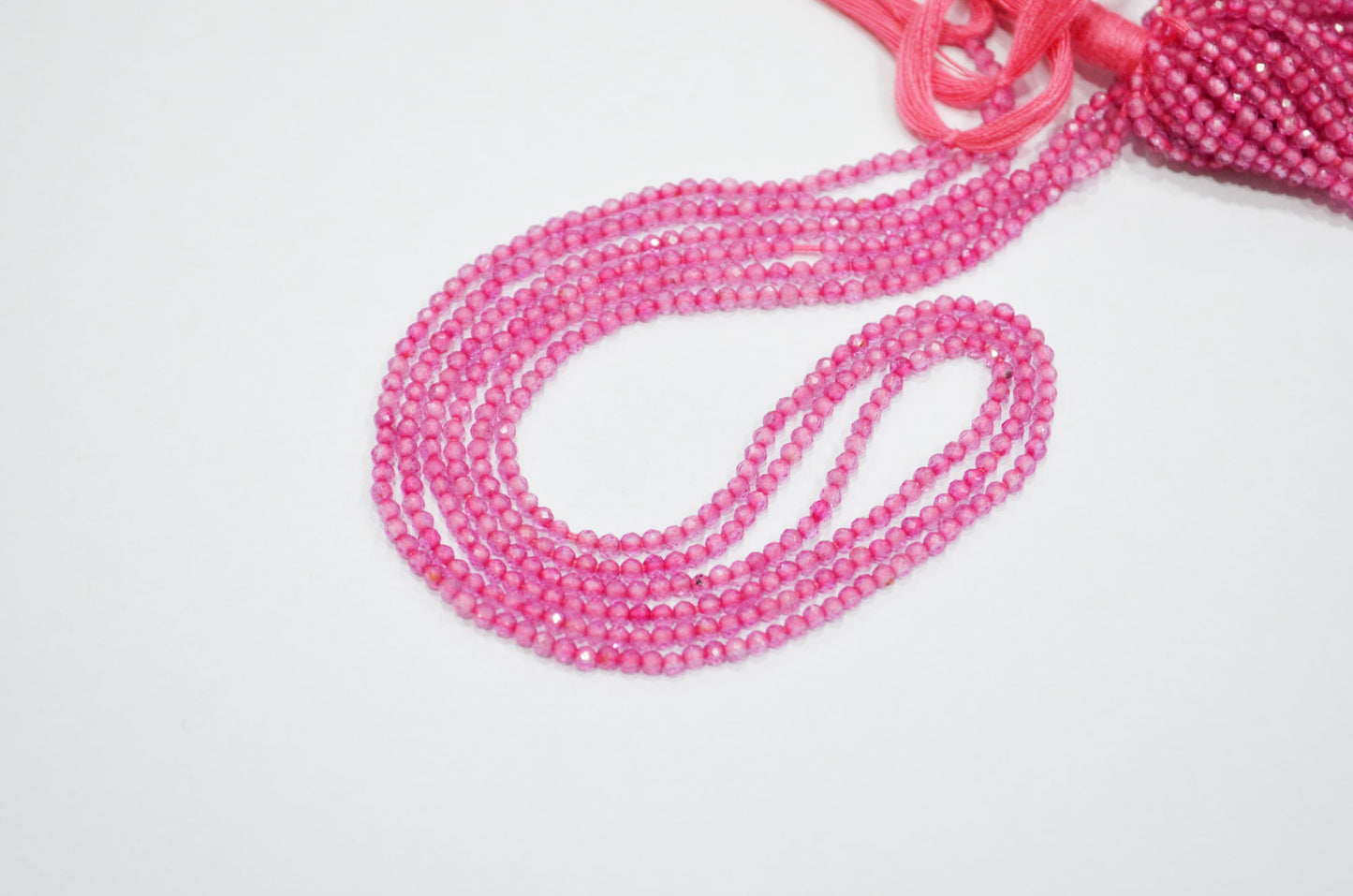 Pink Topaz Coated Round Shape Beads , Mystic Pink Topaz Faceted Round Shape Beads , Sold By Strand , 12.50 Inches , 2.25 mm , 32599