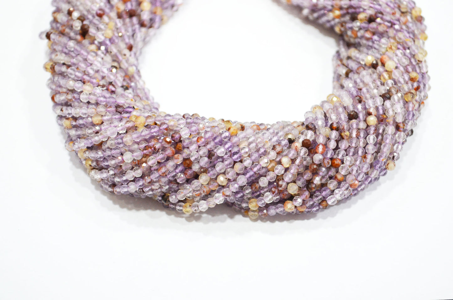 Purple Ghost Faceted Round Shape Beads , Sold By Strand , 15.50 Inches , 3.25 mm , 32601