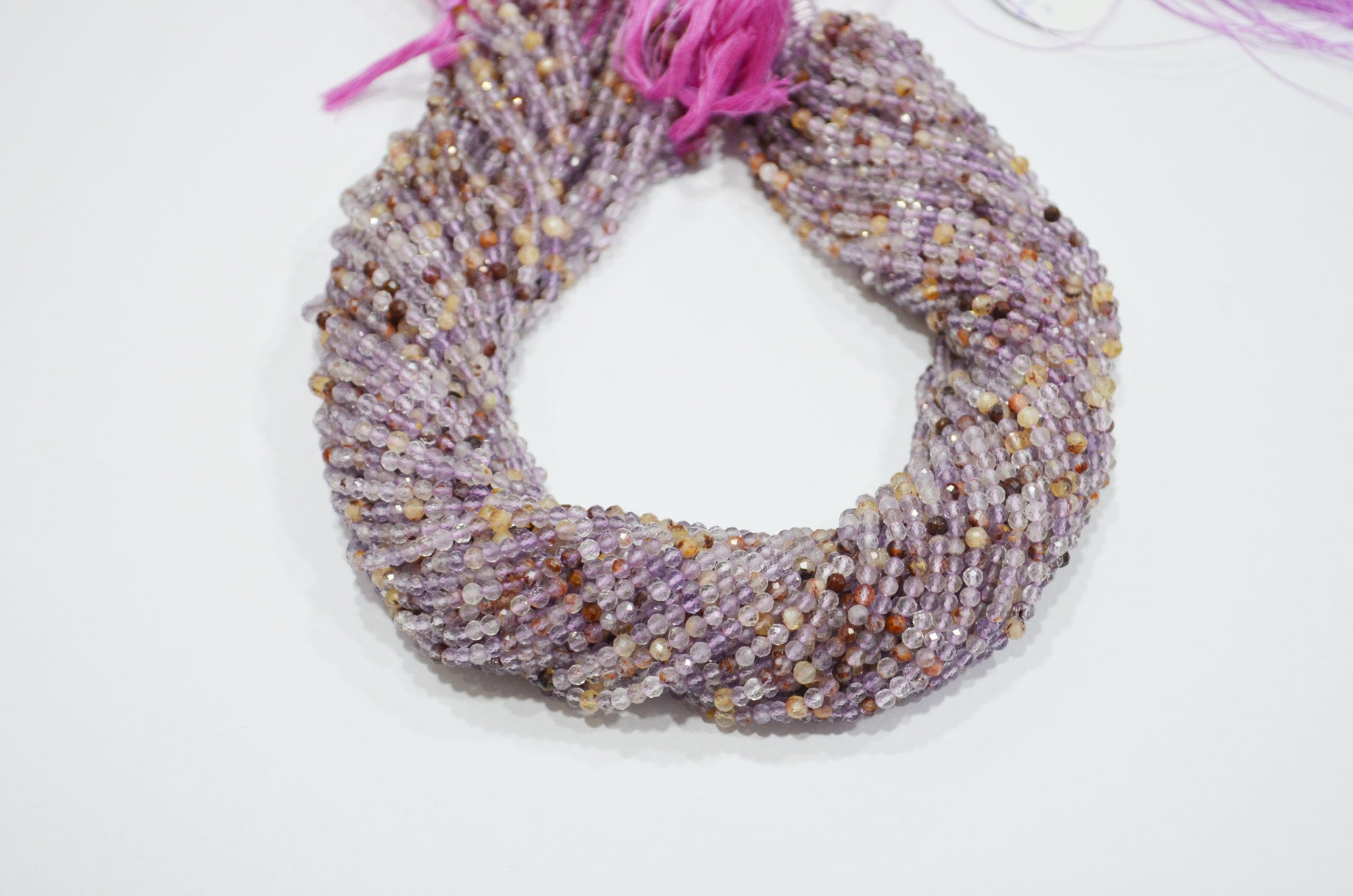 Purple Ghost Faceted Round Shape Beads , Sold By Strand , 15.50 Inches , 3.25 mm , 32601