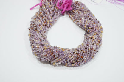 Purple Ghost Faceted Round Shape Beads , Sold By Strand , 15.50 Inches , 3.25 mm , 32601