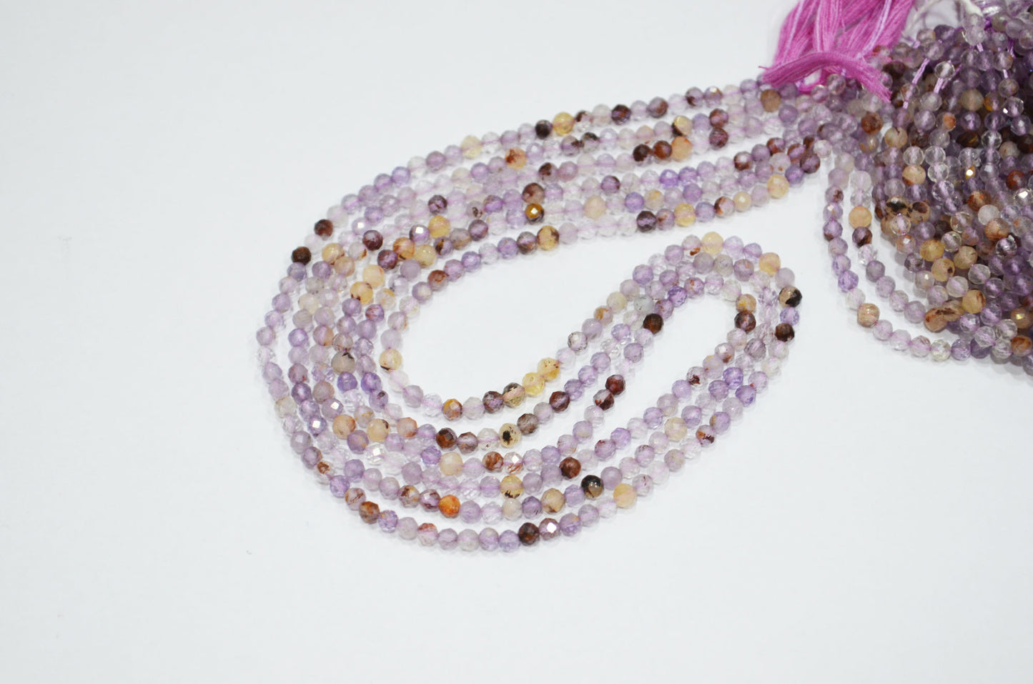 Purple Ghost Faceted Round Shape Beads , Sold By Strand , 15.50 Inches , 3.25 mm , 32601