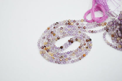 Purple Ghost Faceted Round Shape Beads , Sold By Strand , 15.50 Inches , 3.25 mm , 32601