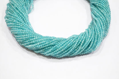 Sky Apatite Faceted Round Shape Beads , Sold By Strand , 13 Inches , 2.50 mm , 32602