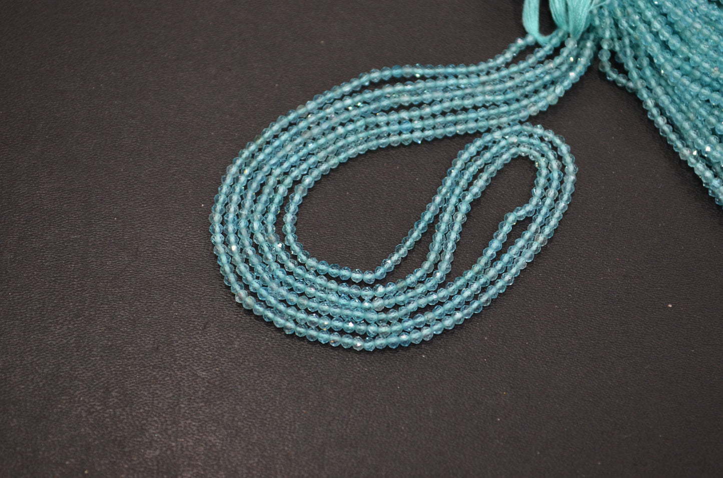 Sky Apatite Faceted Round Shape Beads , Sold By Strand , 13 Inches , 2.50 mm , 32602