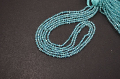 Sky Apatite Faceted Round Shape Beads , Sold By Strand , 13 Inches , 2.50 mm , 32602