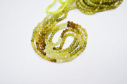 Grossular Garnet Faceted Round Shape Beads , Sold By Strand , 12.50 Inches , 3 mm , 32603