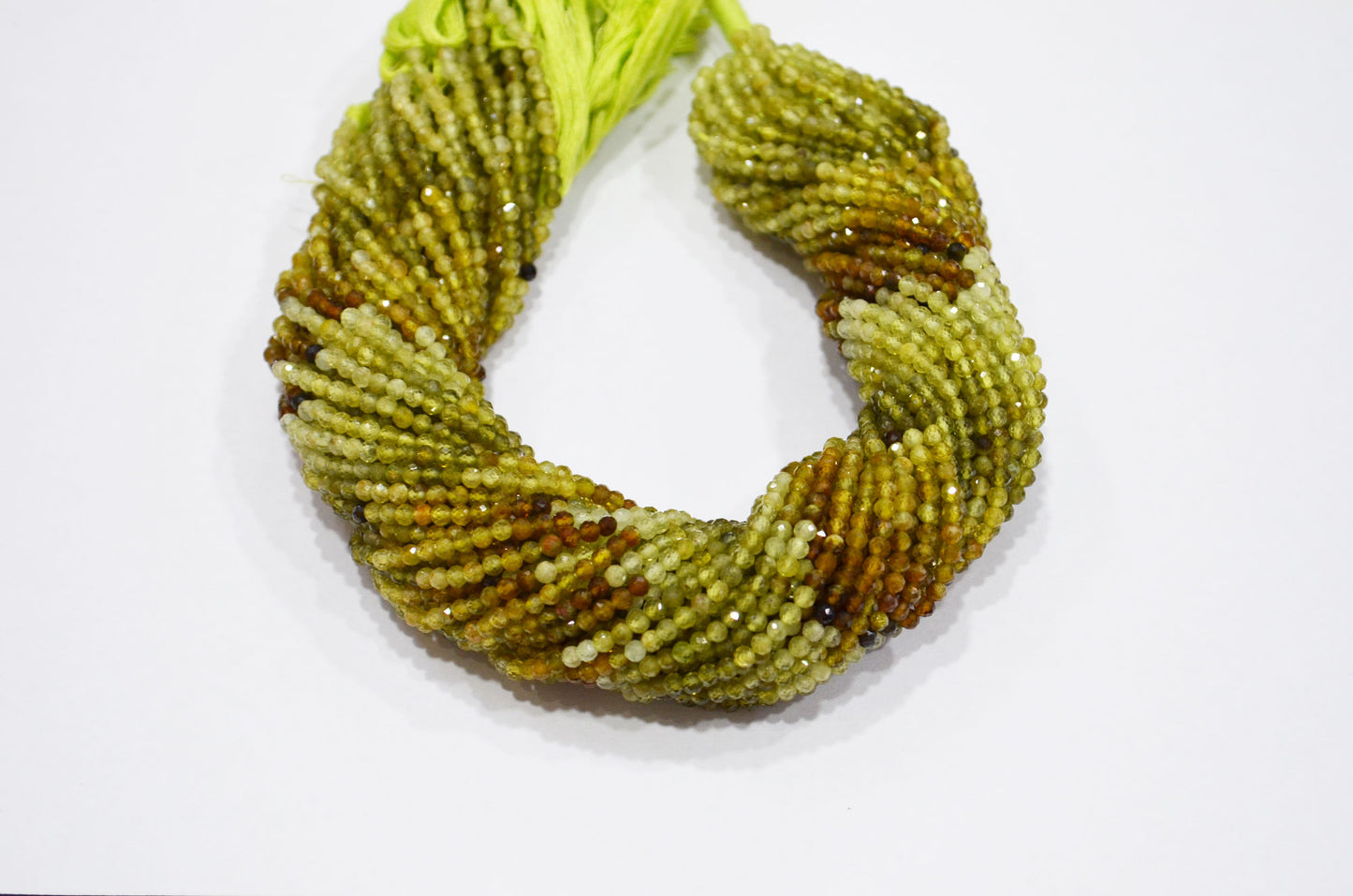 Grossular Garnet Faceted Round Shape Beads , Sold By Strand , 12.50 Inches , 3 mm , 32603