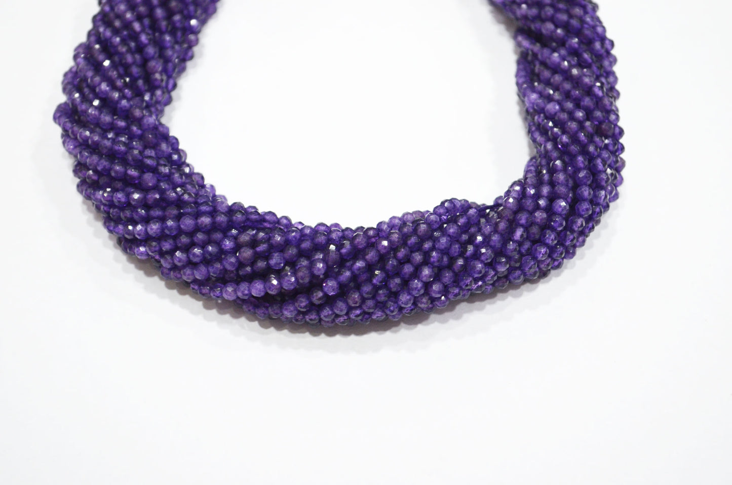 Amethyst Faceted Round Shape Beads , Sold By Strand , 12.50 Inches , 3.25 mm , 32605
