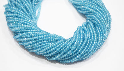 Blue Topaz Coated Round Shape Beads , Mystic Blue Topaz Faceted Round Shape Beads , Sold By Strand , 12.50 Inches , 3.50 mm , 32606