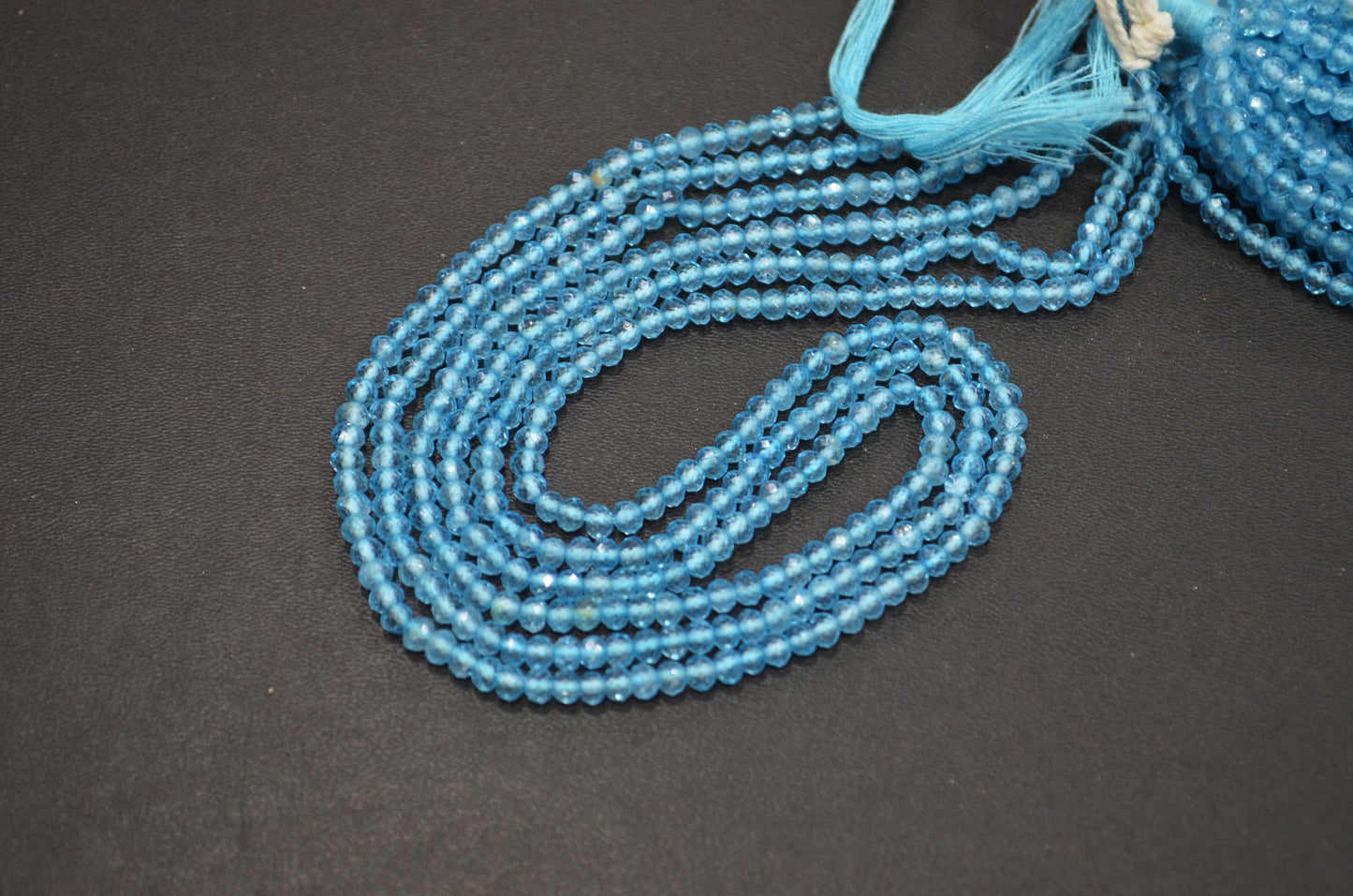 Blue Topaz Coated Round Shape Beads , Mystic Blue Topaz Faceted Round Shape Beads , Sold By Strand , 12.50 Inches , 3.50 mm , 32606