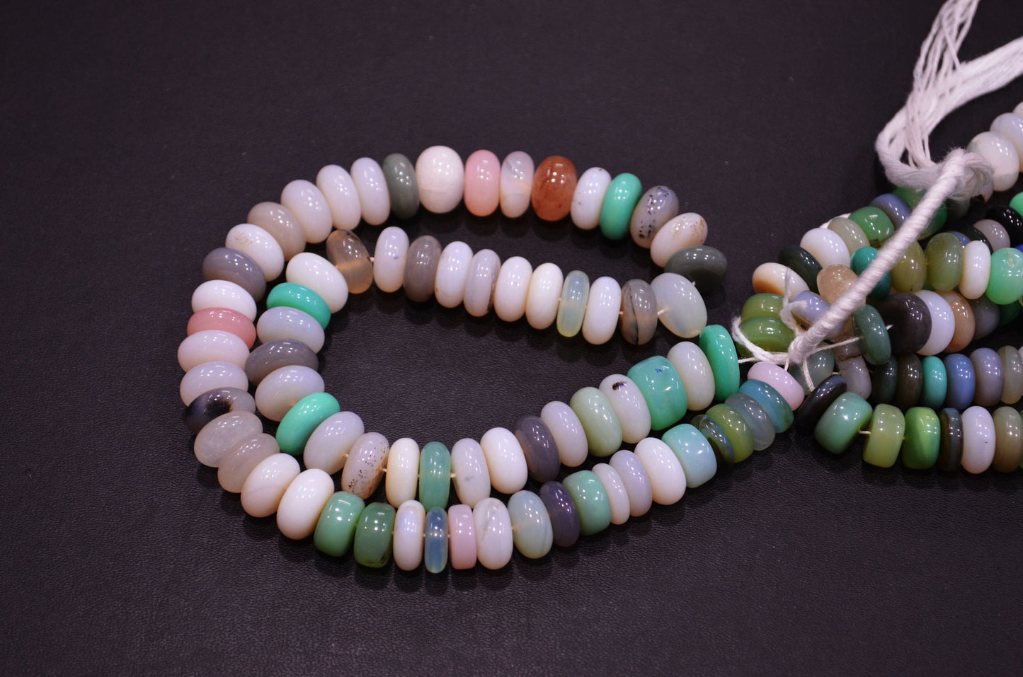 Multi Chalcedony Smooth Rondelle Shape Beads , Sold By Strand , 9.50 - 11 mm , 16" , 32640