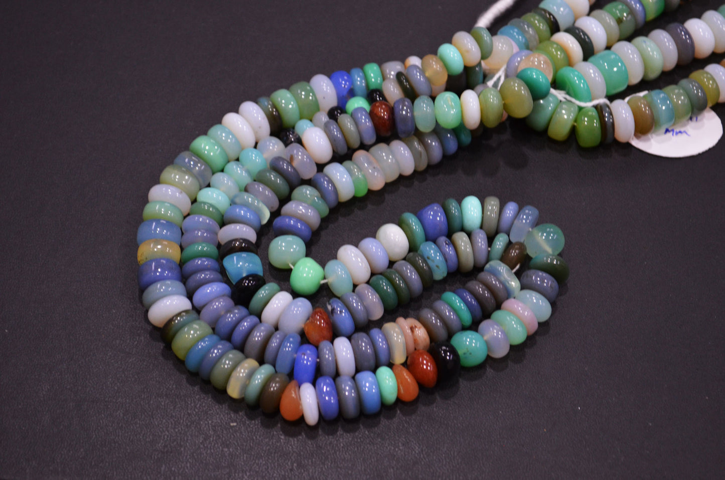 Multi Chalcedony Smooth Rondelle Shape Beads , Sold By Strand , 9.50 - 11 mm , 16" , 32640