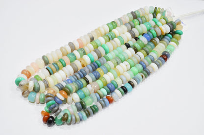 Multi Chalcedony Smooth Rondelle Shape Beads , Sold By Strand , 9.50 - 11 mm , 16" , 32640