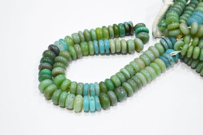 Multi Chalcedony Smooth Rondelle Shape Beads , Sold By Strand , 8.50 - 12 mm , 16" , 32641