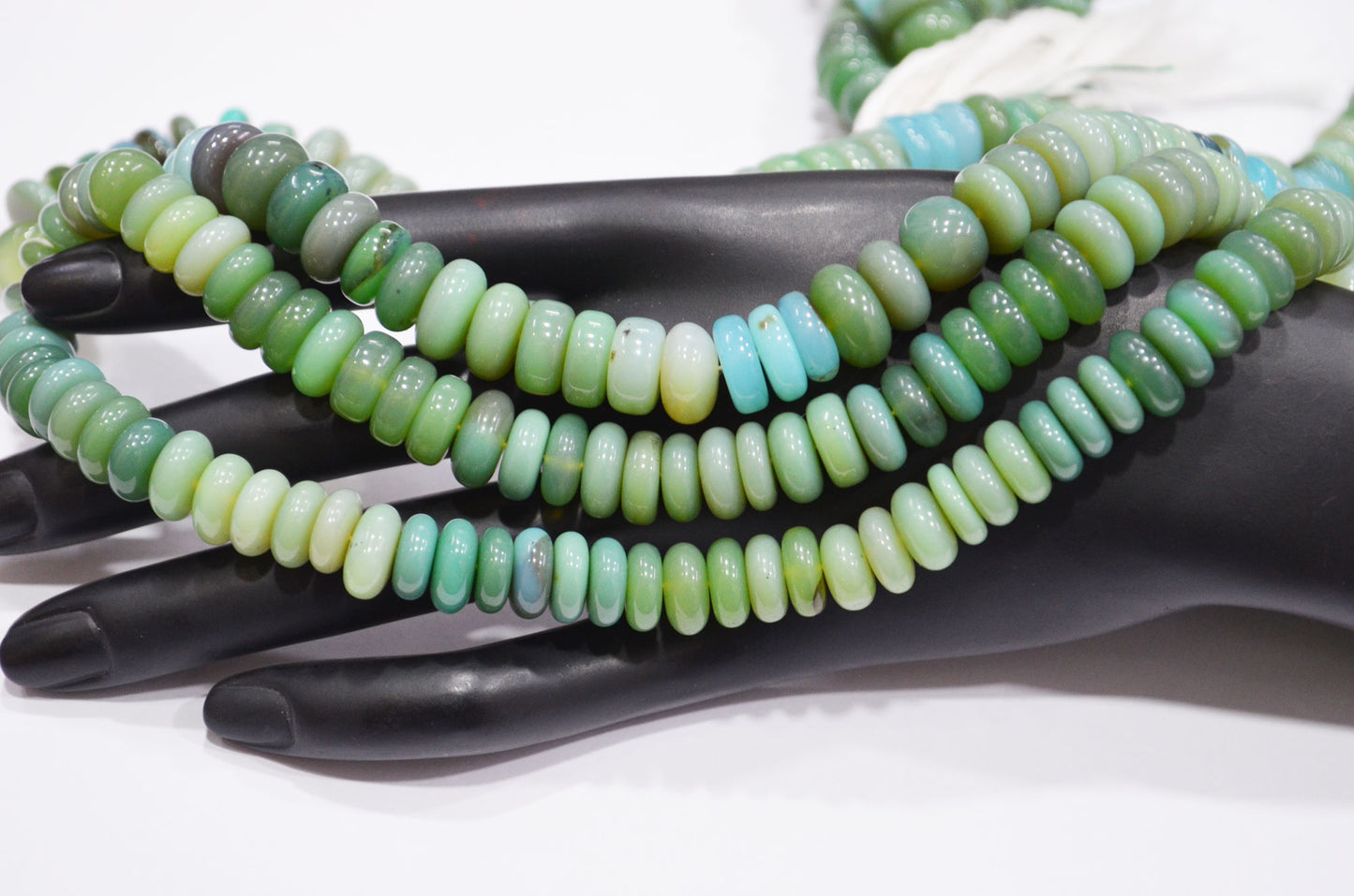 Multi Chalcedony Smooth Rondelle Shape Beads , Sold By Strand , 8.50 - 12 mm , 16" , 32641