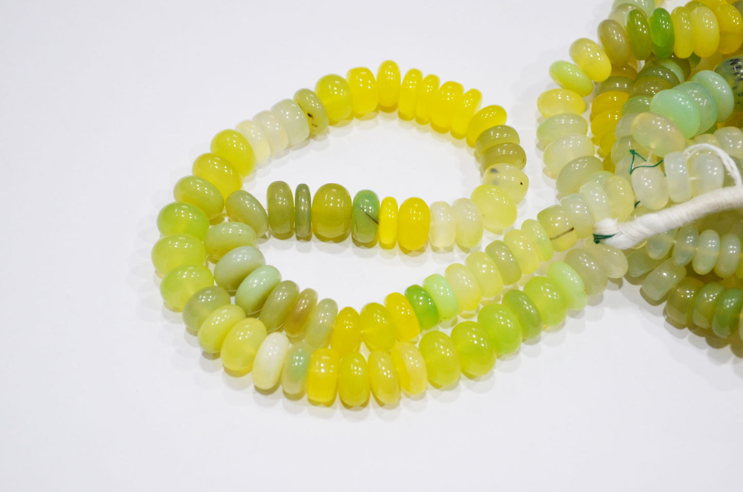 Multi Chalcedony Smooth Rondelle Shape Beads , Sold By Strand , 11 - 12 mm , 16" , 32642