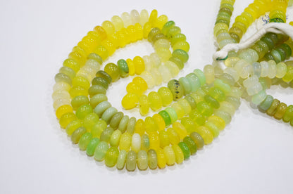 Multi Chalcedony Smooth Rondelle Shape Beads , Sold By Strand , 11 - 12 mm , 16" , 32642