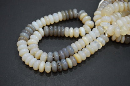 Multi Chalcedony Smooth Rondelle Shape Beads , Sold By Strand , 12 - 12.50 mm , 16" , 32643