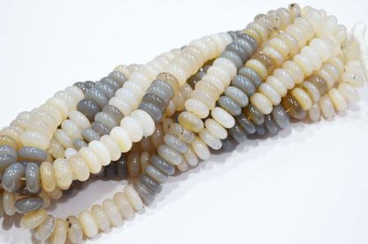Multi Chalcedony Smooth Rondelle Shape Beads , Sold By Strand , 12 - 12.50 mm , 16" , 32643