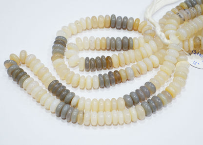 Multi Chalcedony Smooth Rondelle Shape Beads , Sold By Strand , 12 - 12.50 mm , 16" , 32643