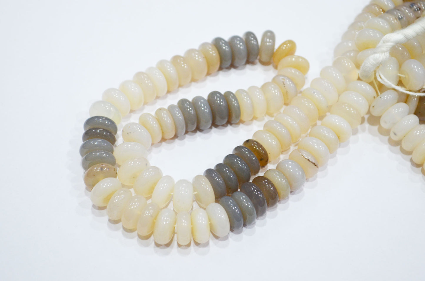 Multi Chalcedony Smooth Rondelle Shape Beads , Sold By Strand , 12 - 12.50 mm , 16" , 32643