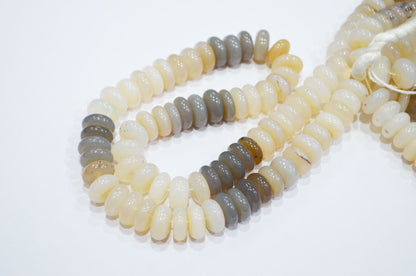 Multi Chalcedony Smooth Rondelle Shape Beads , Sold By Strand , 12 - 12.50 mm , 16" , 32643