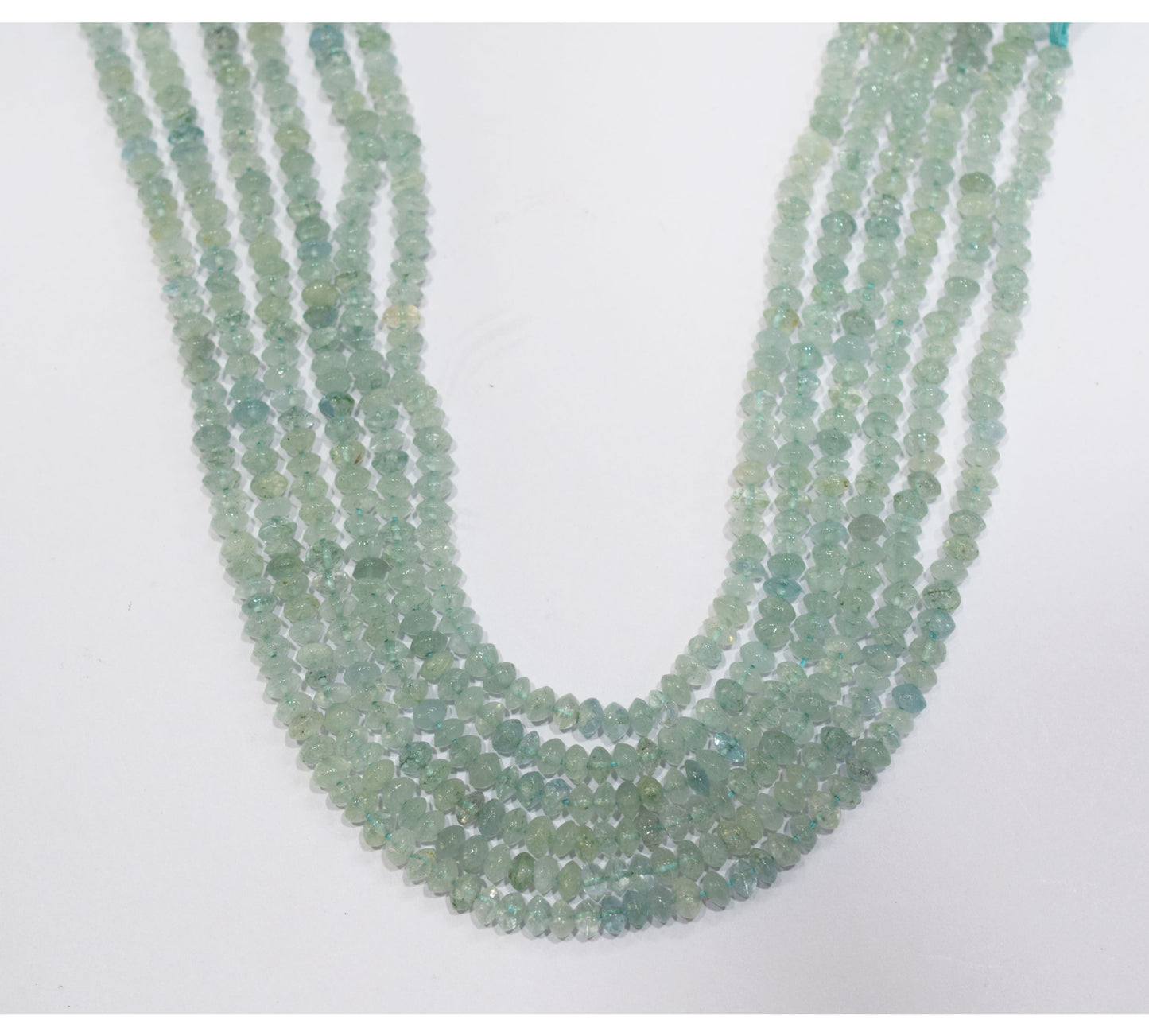 Natural Aquamarine rondelle Shape Beads , Aquamarine Faceted Beads , Sold By Strand , 5 mm , 14 Inches , 32678