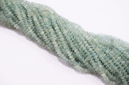 Natural Aquamarine rondelle Shape Beads , Aquamarine Faceted Beads , Sold By Strand , 5.5 mm , 14 Inches , 32687