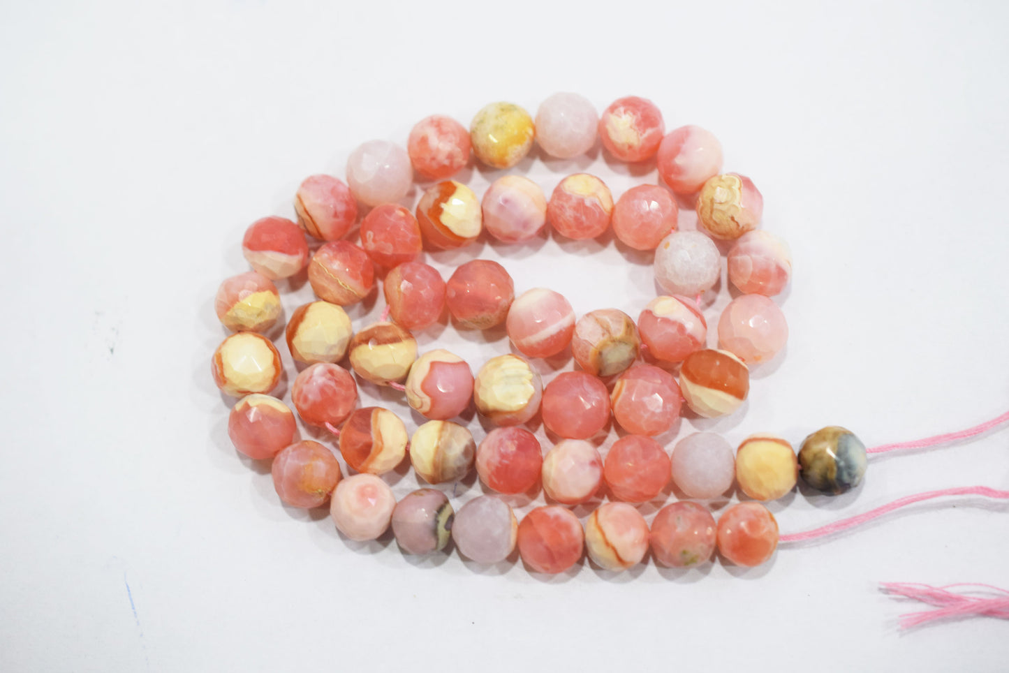 Natural pink opal rondelle shape beads , pink opal faceted beads, sold by strand ,8.25 to 8.5 mm , 16 inches , 32688