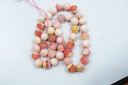 Natural pink opal rondelle shape beads , pink opal faceted beads, sold by strand ,8 - 8.25 mm , 16 inches , 32690
