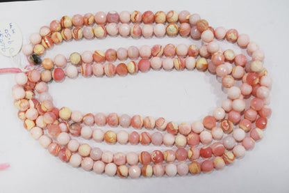 Natural pink opal rondelle shape beads , pink opal faceted beads, sold by strand , 9 to 9.50 mm , 16 inches , 32691