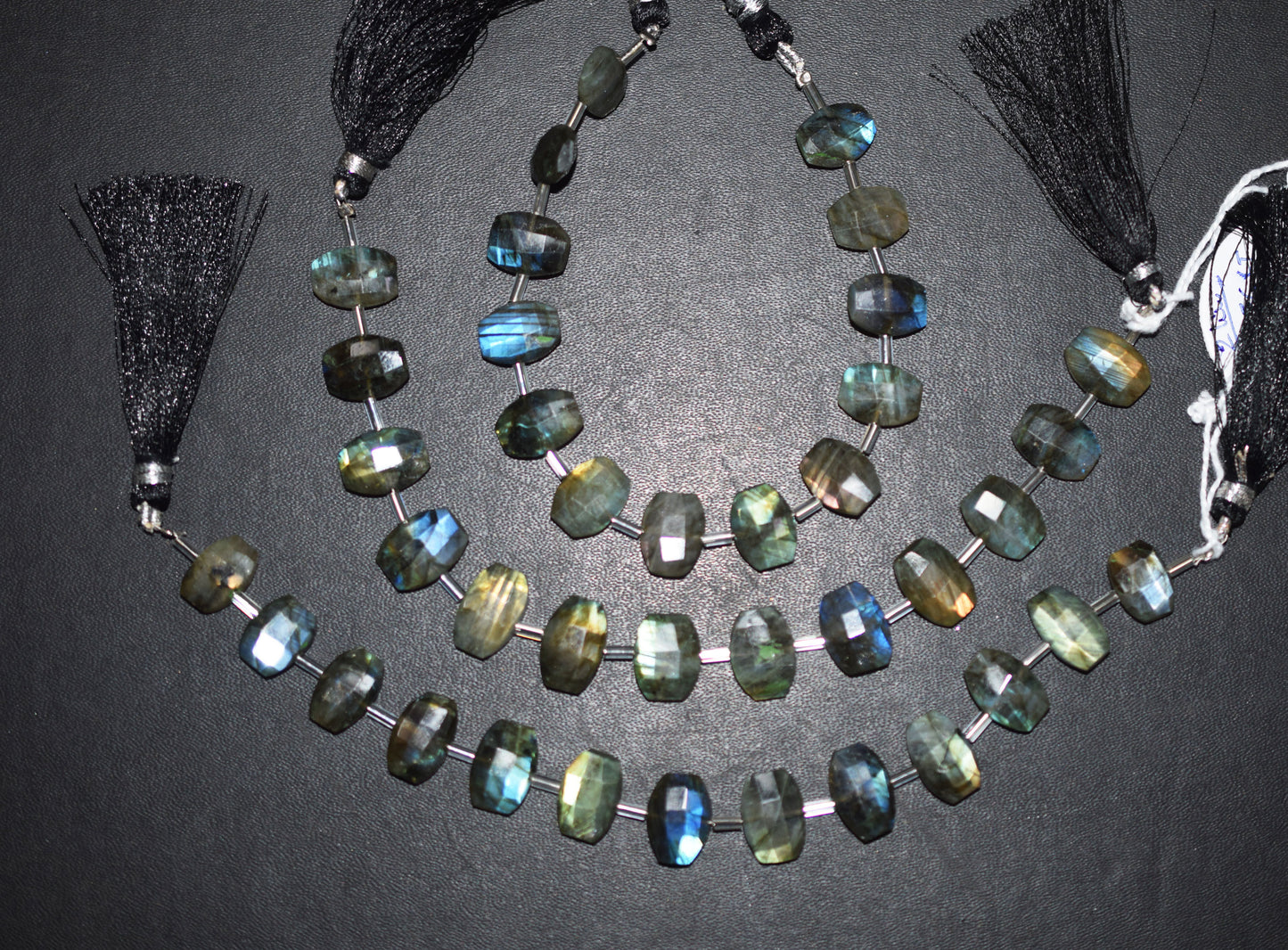Labradorite Faceted nuggets Shape Beads , 7 Pieces In A Strand , 10 to 14 mm , 10.5 t 14.5 mm , 11 to 14 mm , 32698