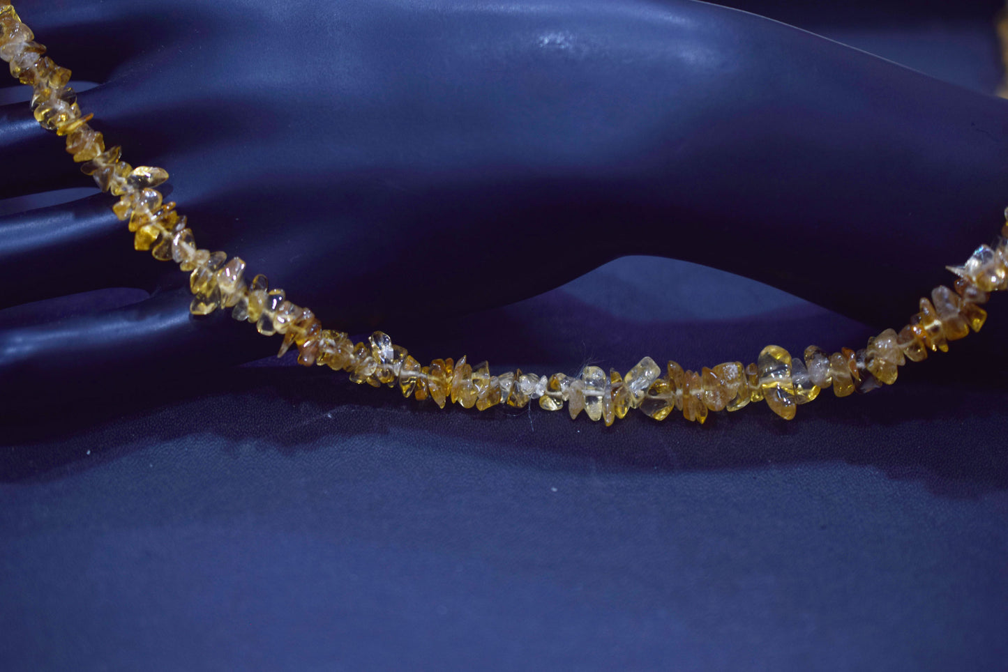Natural Raw Citrine chip Necklace , Gemstones uncut chips Long Necklace , 5x7 mm , 32706