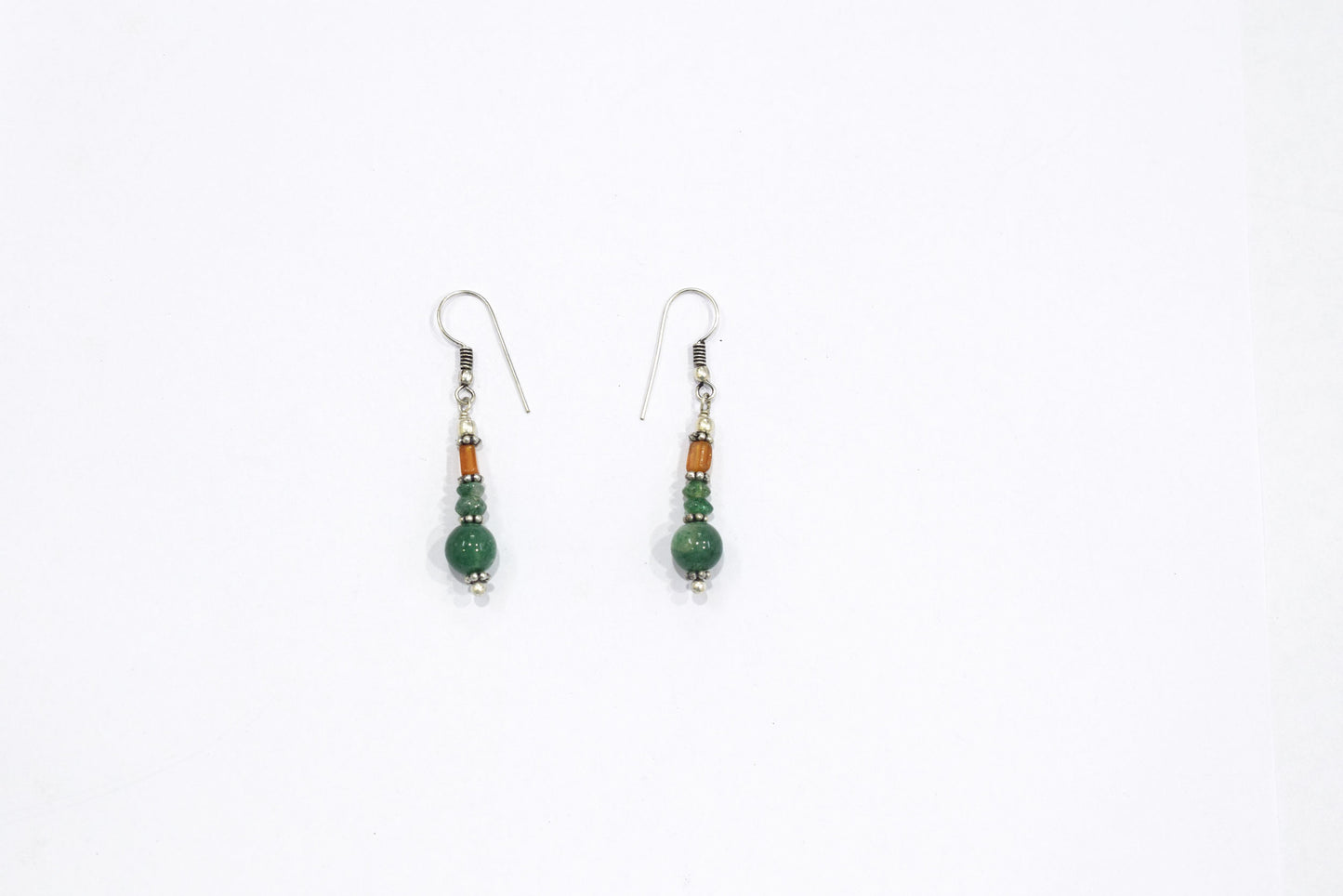 Natural Green Aventurine and Hessonite Garnet Jewelry Set for Her , 32818