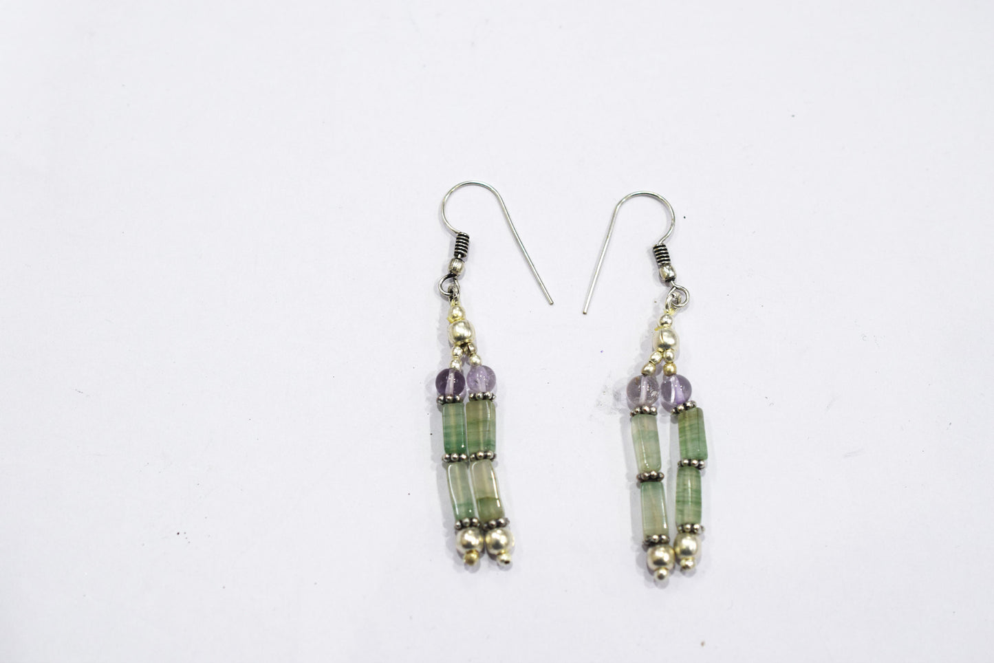 Natural Green Aventurine Multi-Strand Beaded Necklace & Drop Earrings Jewelry Set,Gift for Her, 32820