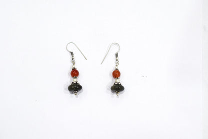 Natural Carnelian and Green Aventurine Necklace Set - Multi-Strand Peridot and Boulder Opal Gemstone Beaded Jewelry, 32848