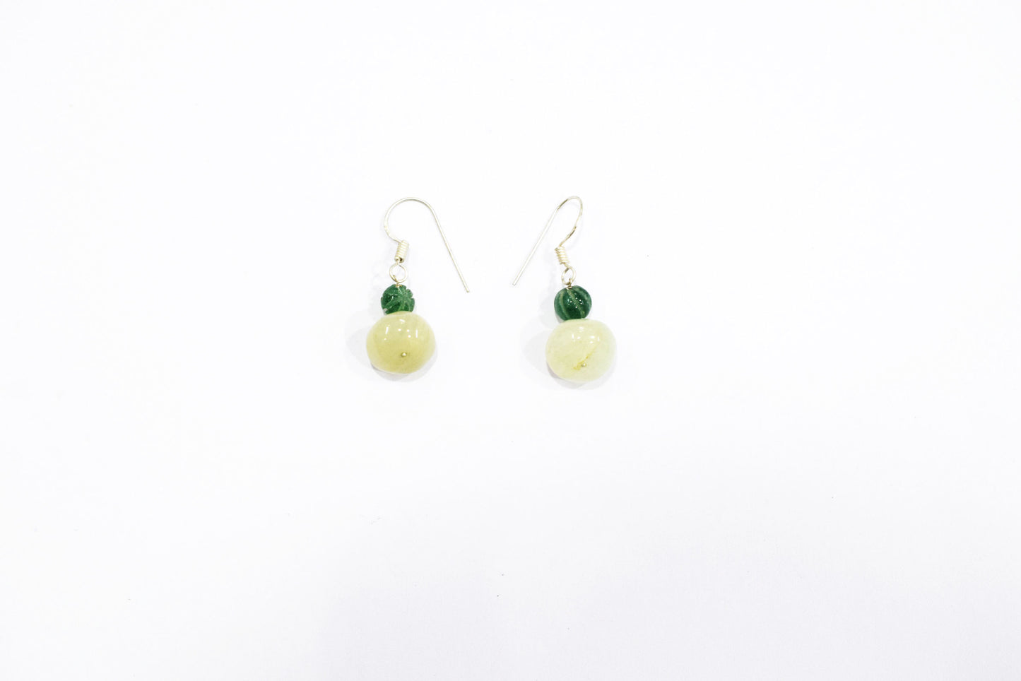 Green Aventurine Tassel Statement Necklace Set, Multi-Strand Beaded Gemstone Lariat and Earrings
