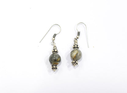 Natural Rutilated Quartz Jewelry Set – Multi-Strand Golden Rutile Tassel Necklace & Earrings,32955