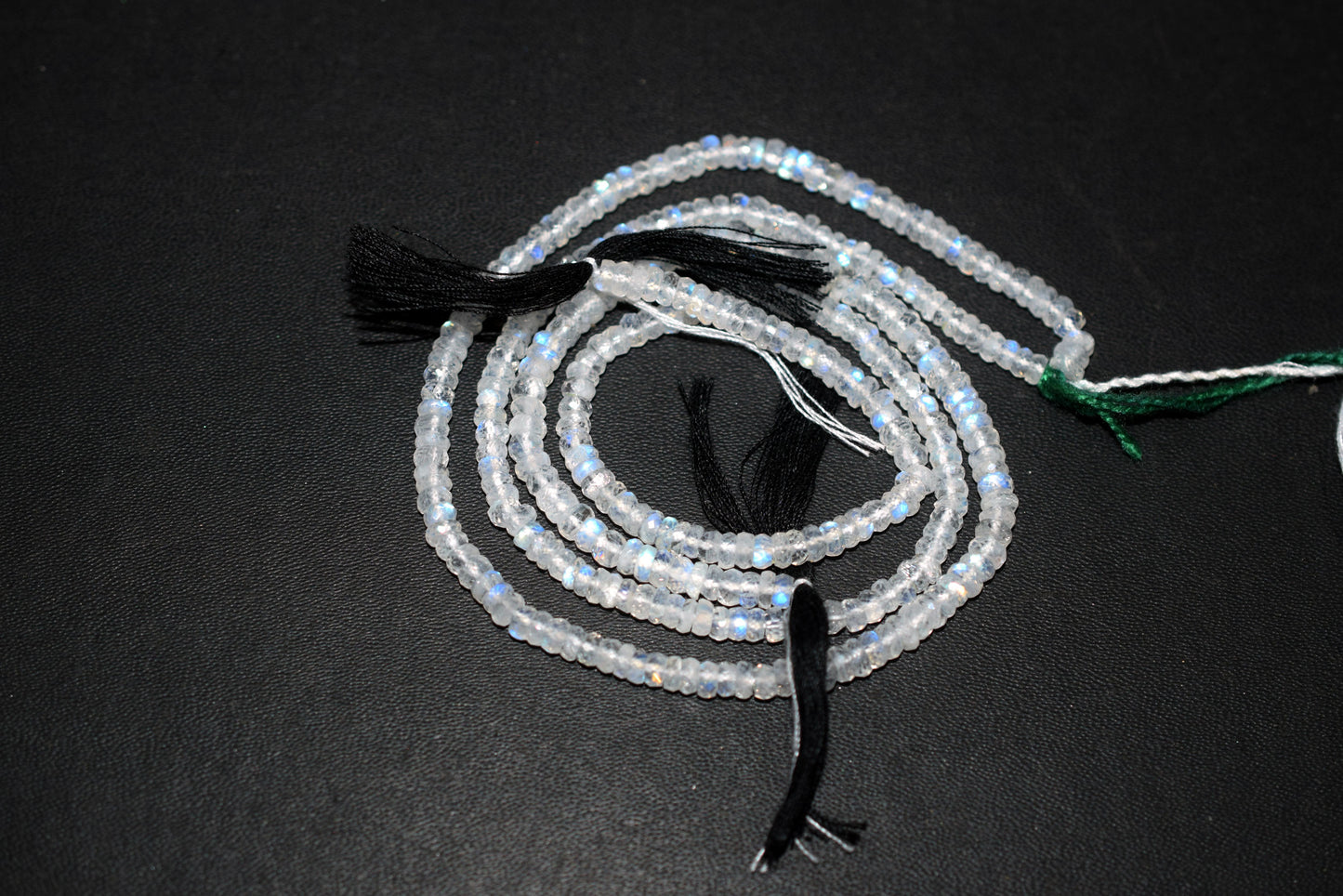 Rainbow Moonstone Faceted Tyre Shape Beads , Sold By Strand ,12 Inches , 4.00 mm , 32984