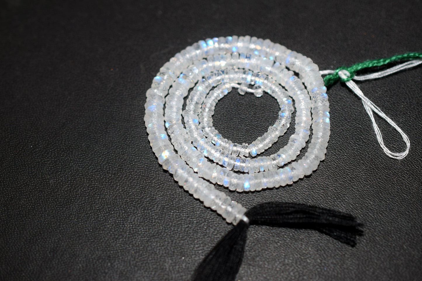 Rainbow Moonstone Faceted Tyre Shape Beads , Sold By Strand ,12 Inches , 3.00-4.50 mm , 32985