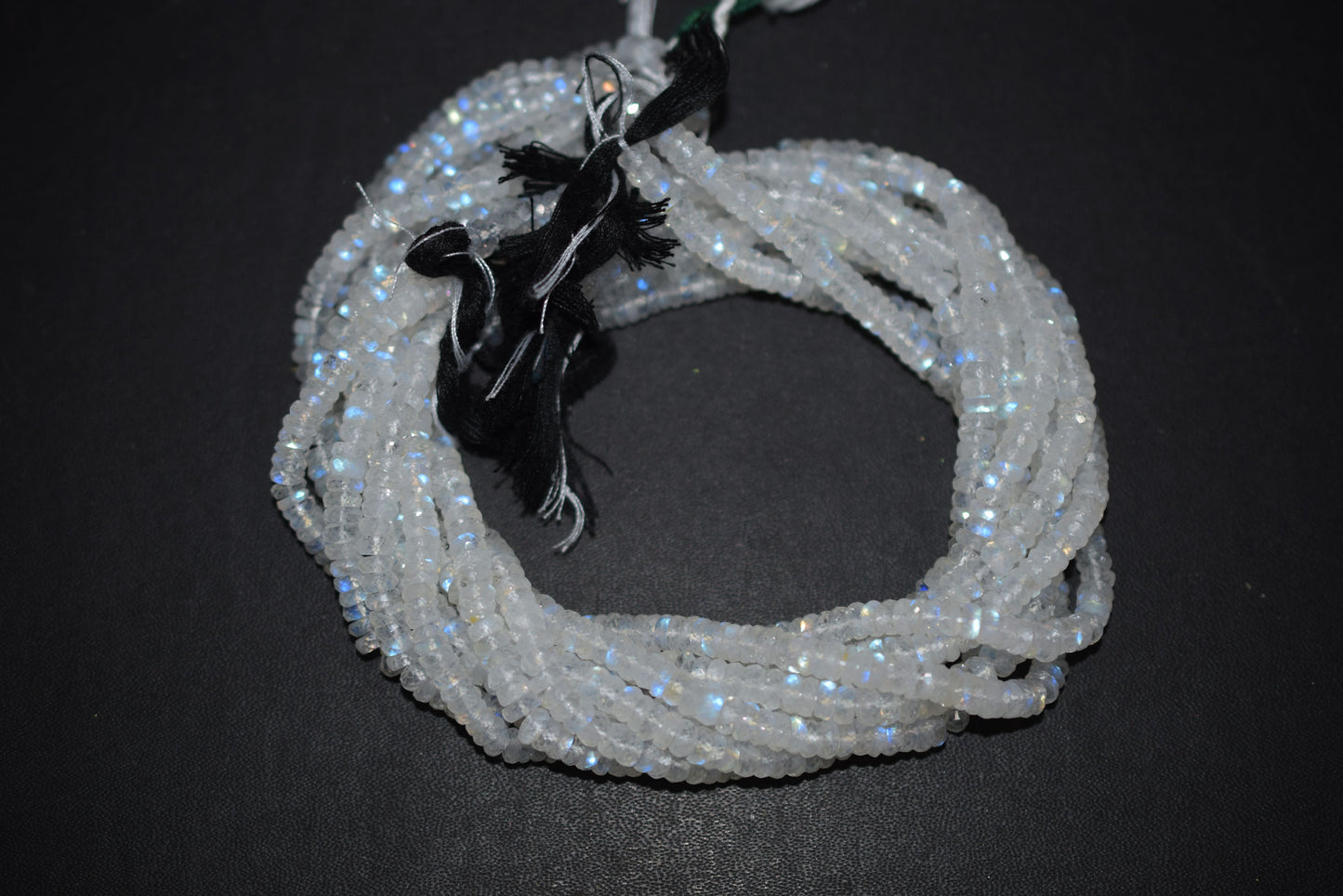 Rainbow Moonstone Faceted Tyre Shape Beads , Sold By Strand ,12 Inches , 5.00-5.25mm , 32986