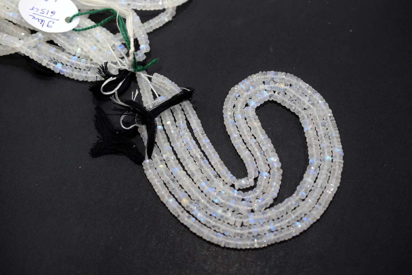 Rainbow Moonstone Faceted Tyre Shape Beads , Sold By Strand ,12 Inches , 5.00-5.25mm , 32986