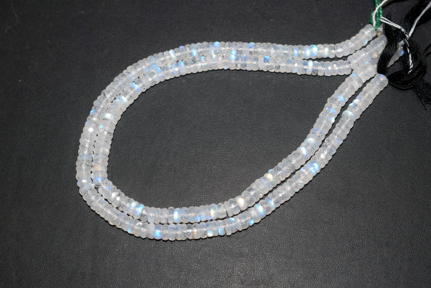 Rainbow Moonstone Faceted Tyre Shape Beads , Sold By Strand ,12 Inches , 6.00 mm , 32987