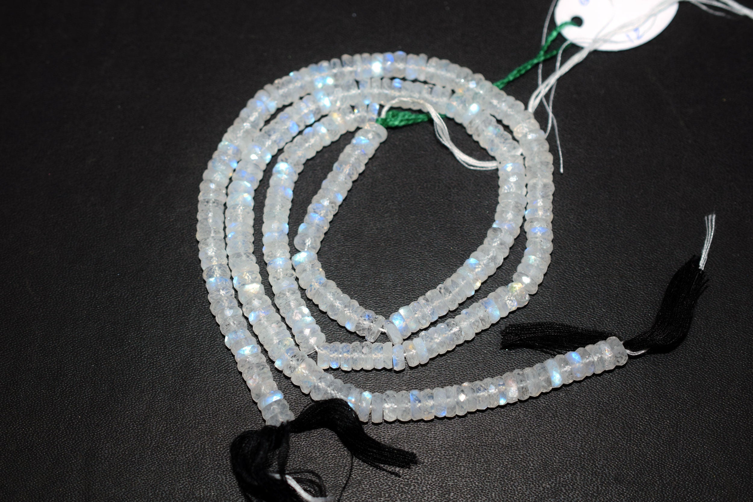 Rainbow Moonstone Faceted Tyre Shape Beads , Sold By Strand ,12 Inches , 6.00 mm , 32987