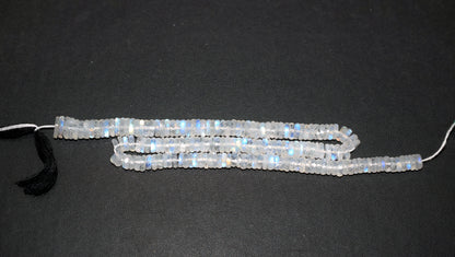 Rainbow Moonstone Faceted Tyre Shape Beads , Sold By Strand ,12 Inches , 6.00-8.00 mm , 32988