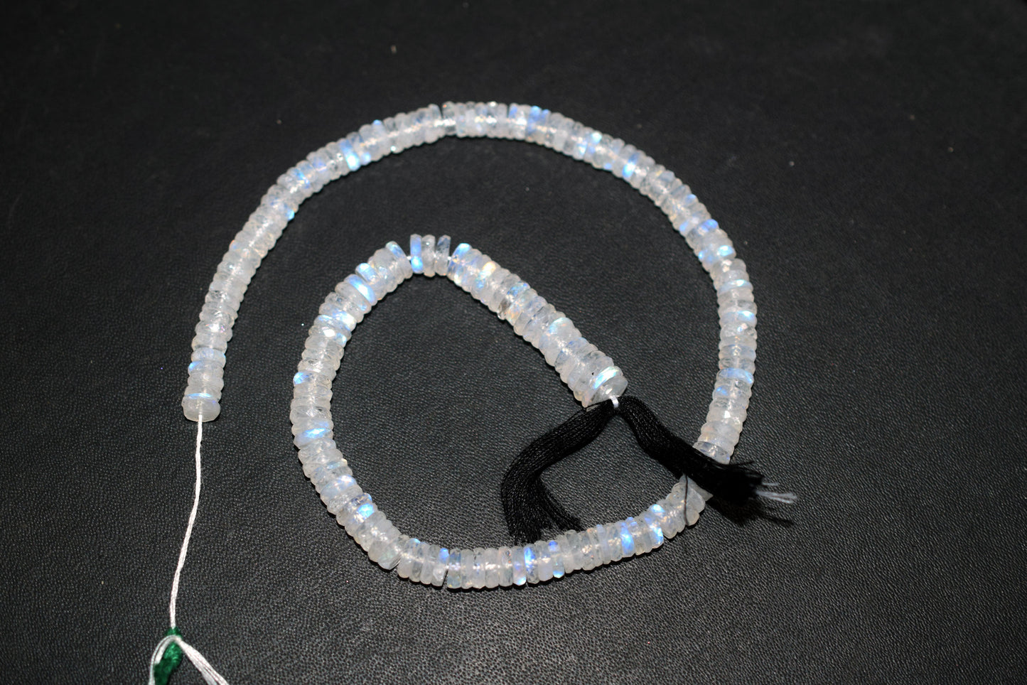 Rainbow Moonstone Faceted Tyre Shape Beads , Sold By Strand ,12 Inches , 6.00-8.00 mm , 32988